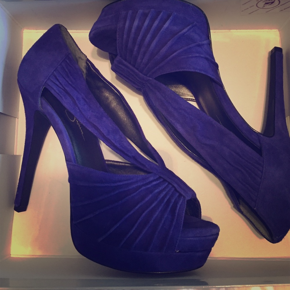 Jessica Simpson Royal Blue Heels